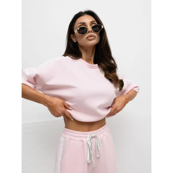  Dámská mikina FACTORY PRICE IT-BZ-97598.96 BRIGHT PINK 