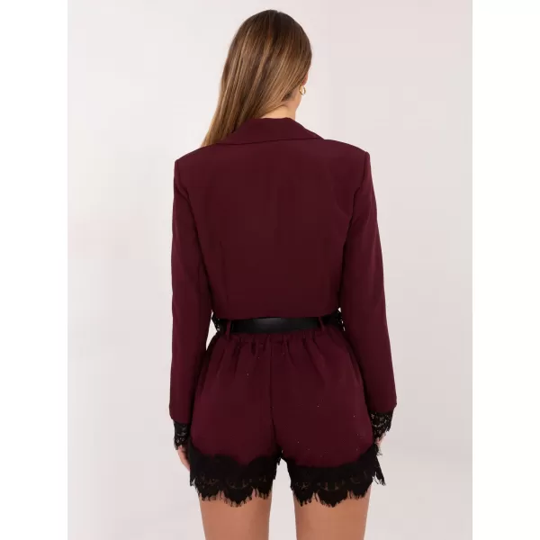  Dámské kraťasy ITALY MODA IT-SN-FL9965.88 BURGUNDY 