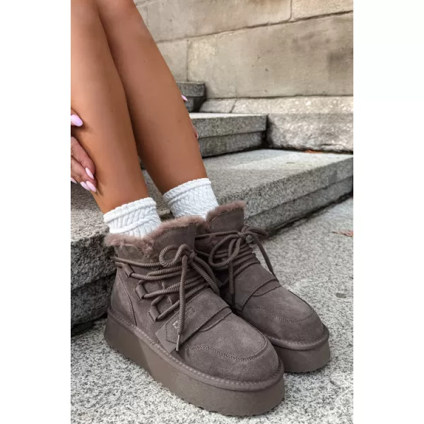  Dámské boty BIG STAR SHOES UU274315 BROWN/BEIGE SHADOWS 
