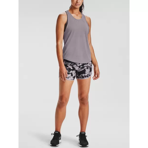  Dámské kraťasy UNDER ARMOUR W UA FLY BY 2.0 PRINTED SHORT 1350198-591 FIALOVÁ 