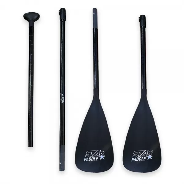  Pádlo STAR Fiberglass 4T Combo BLACK 
