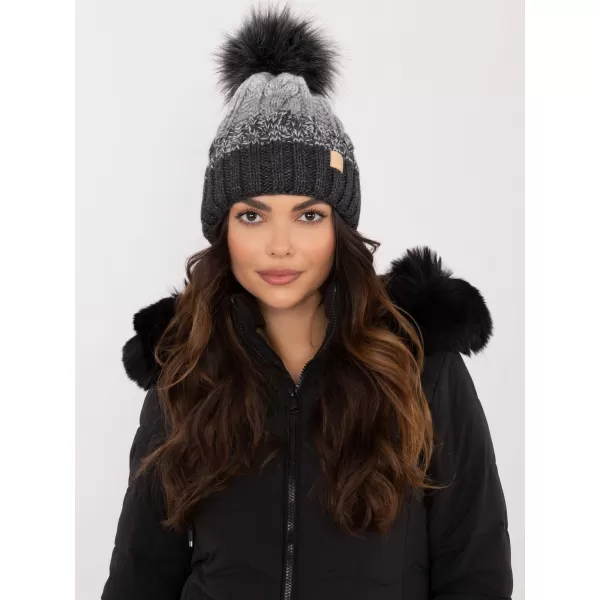  Dámská čepice RUE PARIS JK-CZ-52.17 DARK GREY 