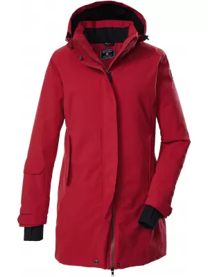 Dámská parka KILLTEC KOW 20 ČERVENÁ