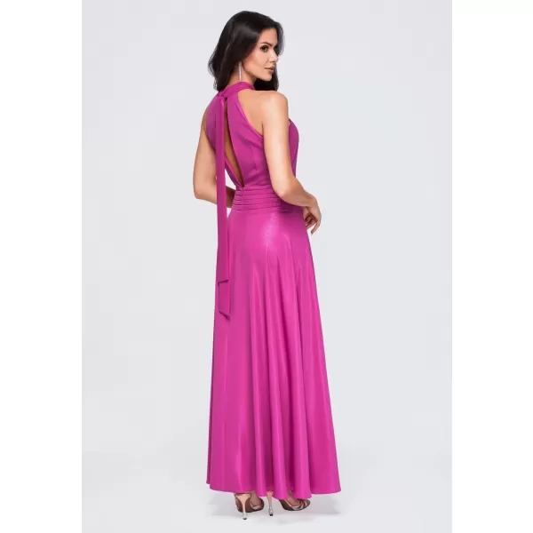  Dámské šaty LARICA LA-OM-DLR411 FUCHSIA 