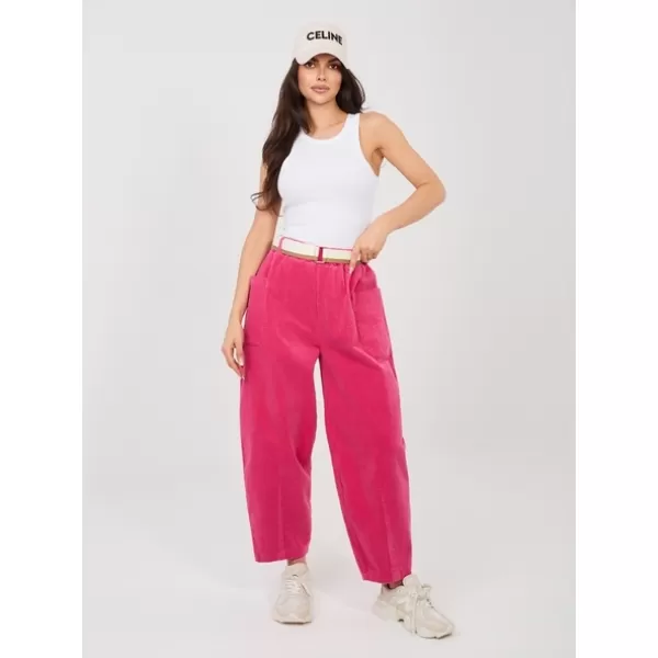  Dámské kalhoty RUE PARIS IT-SP-FL9665.14 FUCHSIA 