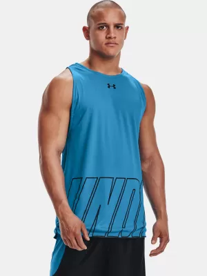 Pánské tílko UNDER ARMOUR UA BASELINE REVERSIBLE TANK 1361899-422 MODRÁ
