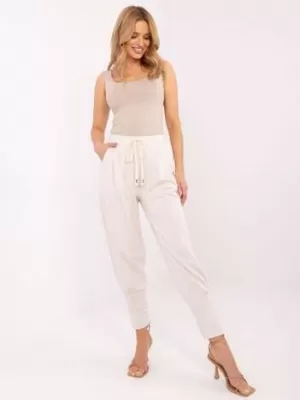 Dámské kalhoty ITALY MODA MI-SP-61700.80P LIGHT BEIGE