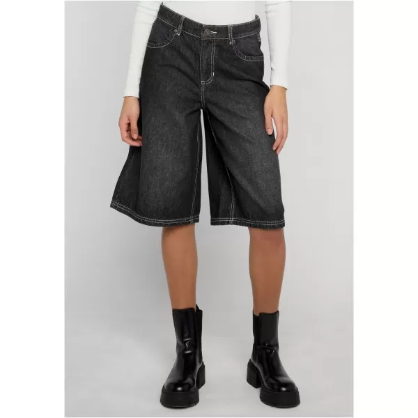  Dámské kalhoty URBAN CLASSICS TB8192 BLACK WASHED 