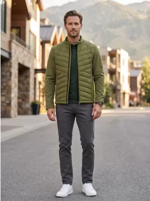 Pánská hybridní bunda MALFINI PREMIUM CROSS 555 AVOCADO GREEN