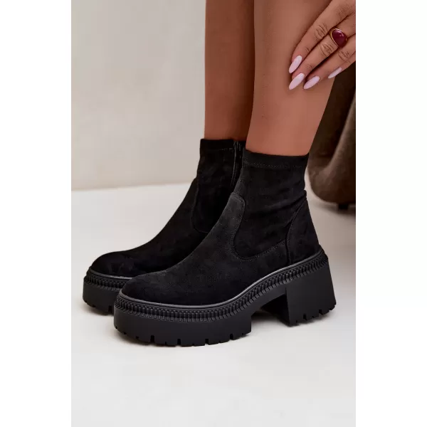  Dámské kotníkové boty BOTO 9670A-1 BLACK 