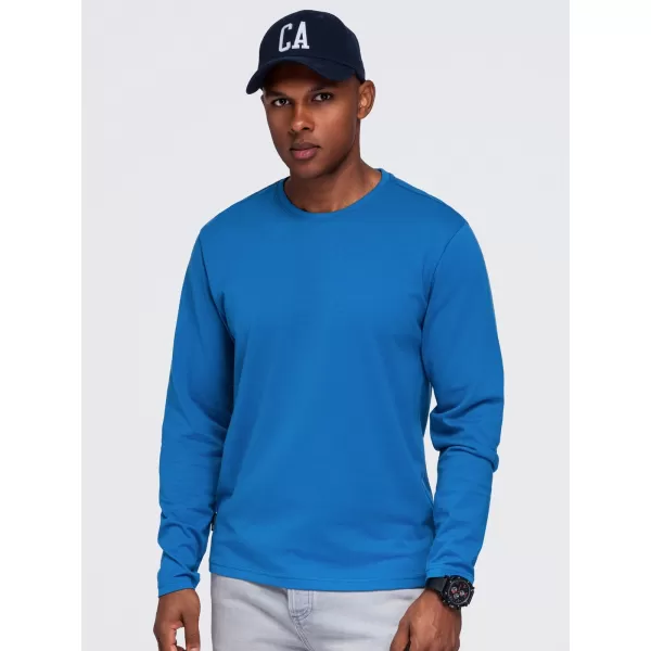  Pánské tričko OMBRE OM-LSBL-0142 BLUE 