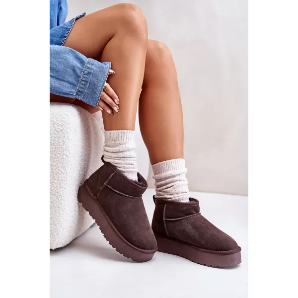  Dámské sněhule BOTO W5828 BROWN 