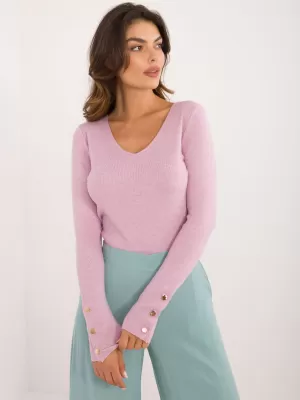 Dámský svetr WOOL FASHION ITALIA AT-SW-2334.49 BRIGHT PURPLE