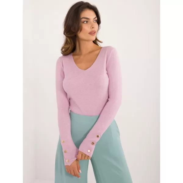  Dámský svetr WOOL FASHION ITALIA AT-SW-2334.49 BRIGHT PURPLE 
