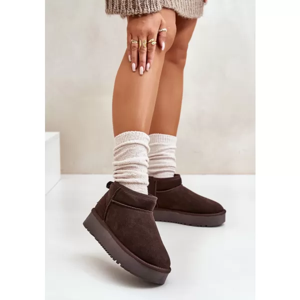  Dámské sněhule BOTO NN604 BROWN 