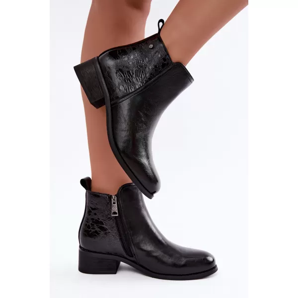  Dámské kotníkové boty VINCEZA 133133 BLACK 