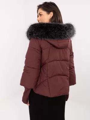 Dámská bunda FACTORY PRICE MBM-KR-26106.35 BURGUNDY