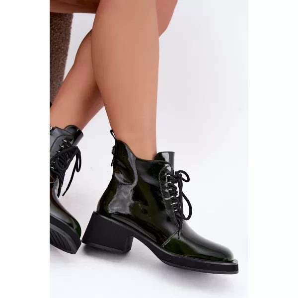 Dámské kotníkové boty GOE UU2N4129 DARK GREEN 