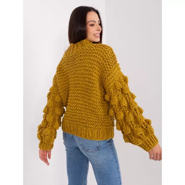  Dámský svetr WOOL FASHION ITALIA AT-SW-2382.97P OLIVE 
