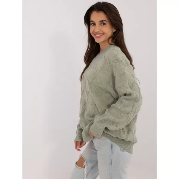  Dámský svetr WOOL FASHION ITALIA AT-SW-2361.61 PISTACHIO 
