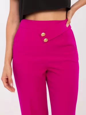 Dámské kalhoty RUE PARIS TO-SP-18150.02 FUCHSIA
