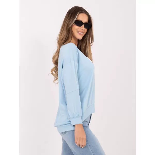  Dámská mikina RUE PARIS RV-BL-A1221.13 LIGHT BLUE 