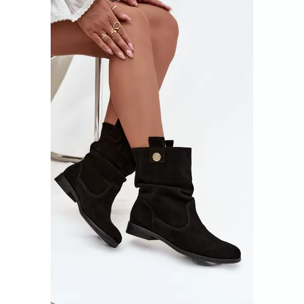  Dámské kotníkové boty ZAZOO 4210 BLACK 