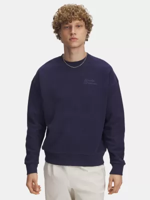 Pánská mikina UNDER ARMOUR ICON REV TERRY CREW 6003942-403 MODRÁ