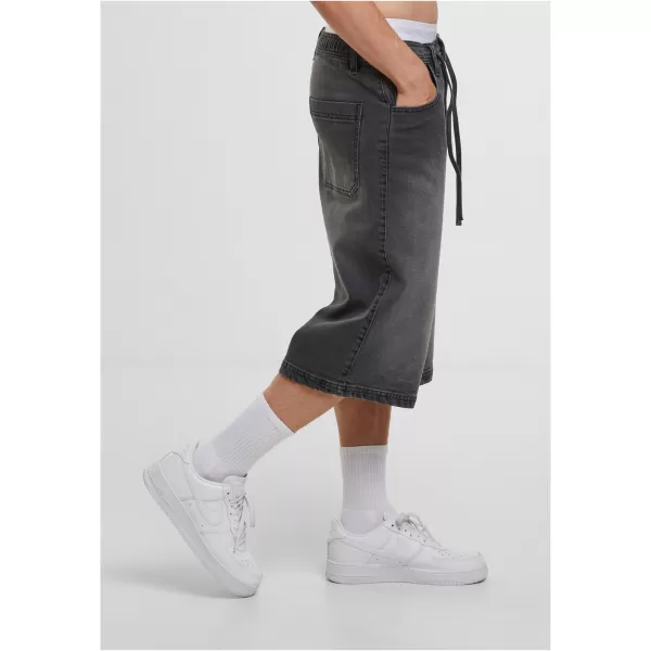  Pánské kraťasy URBAN CLASSICS TB8220 BLACK WASHED 