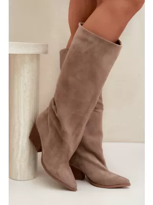 Dámské kozačky BOTO 2579A-1 KHAKI