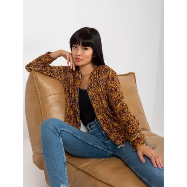  Dámská mikina RUE PARIS RV-BL-8185.86 DARK YELLOW 