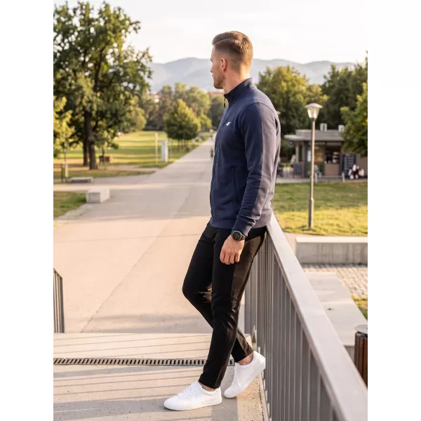  Pánská mikina 4F 4FWMM00TSWSM2547 NAVY 
