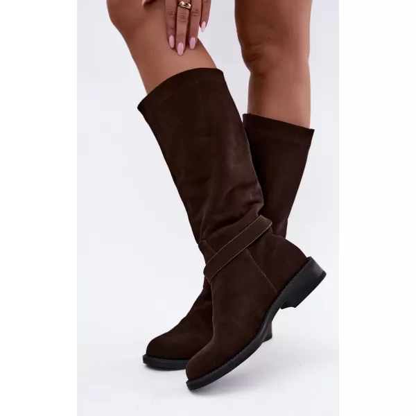  Dámské kozačky VINCEZA 89168 BROWN 