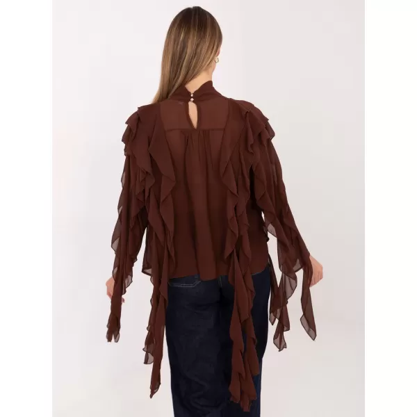  Dámská halenka FACTORY PRICE PM-BZ-J1005.25 BROWN 