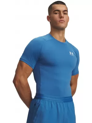 Pánské triko UNDER ARMOUR HG ARMOUR COMP SS 1361518-430 MODRÁ