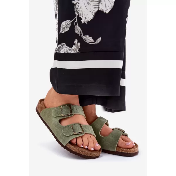  Dámské pantofle BIG STAR SHOES RR274A393 GREEN 