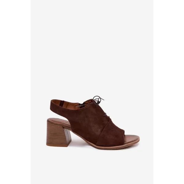  Dámské sandály ZAZOO 40523 CHOCOLATE 