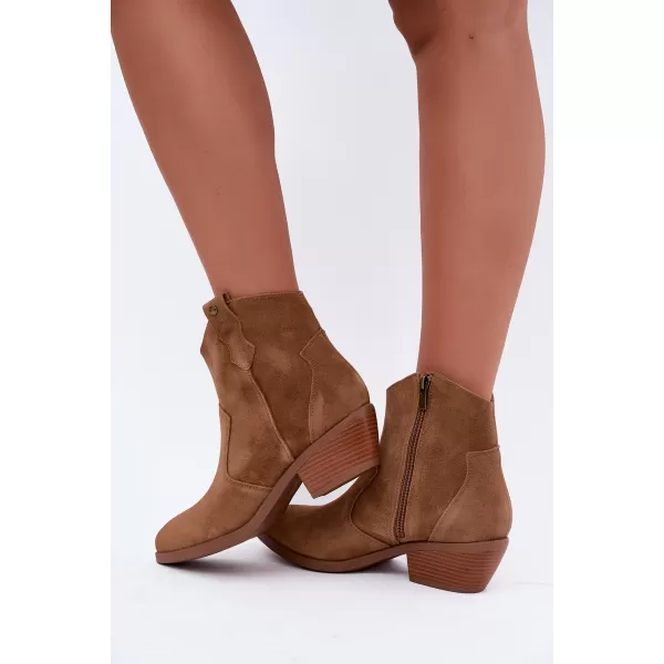  Dámské kotníkové boty BIG STAR SHOES TT274953 BÉŽOVÁ 