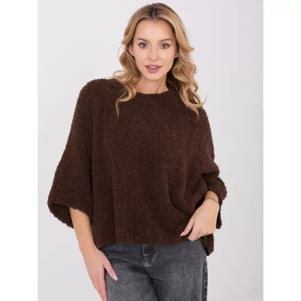  Dámský svetr FACTORY PRICE CH-SW-72996.26 DARK BROWN 