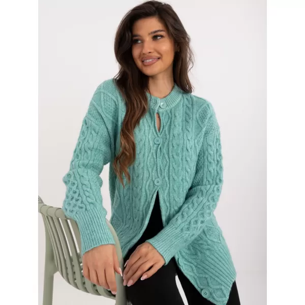  Dámský svetr WOOL FASHION ITALIA AT-SW-23525.21 MINT 