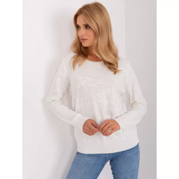  Dámský svetr WOOL FASHION ITALIA AT-SW-2231A.00P ECRU 
