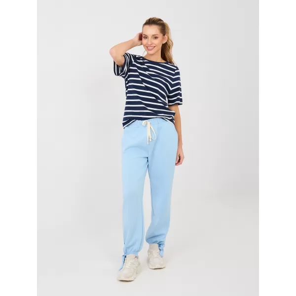  Dámské kalhoty ITALY MODA MI-SP-P6845.68 LIGHT BLUE 