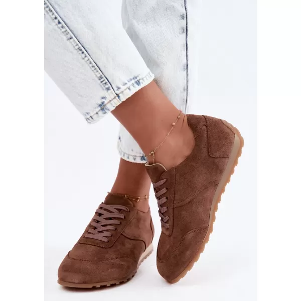  Dámské tenisky ZAZOO N1422 BROWN 