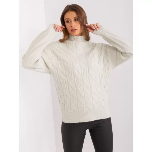  Dámský svetr WOOL FASHION ITALIA AT-SW-23401.97P PISTACHIO 