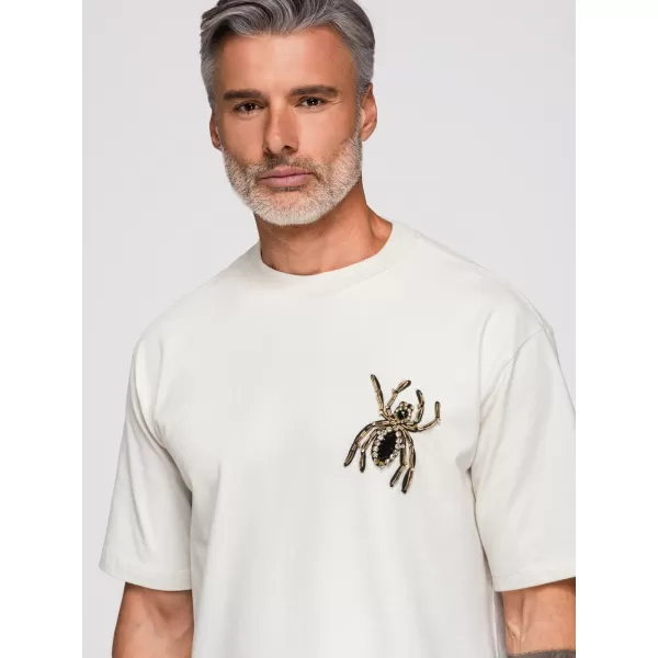  Pánské triko OMBRE OM-TSCT-0277 OFF-WHITE 