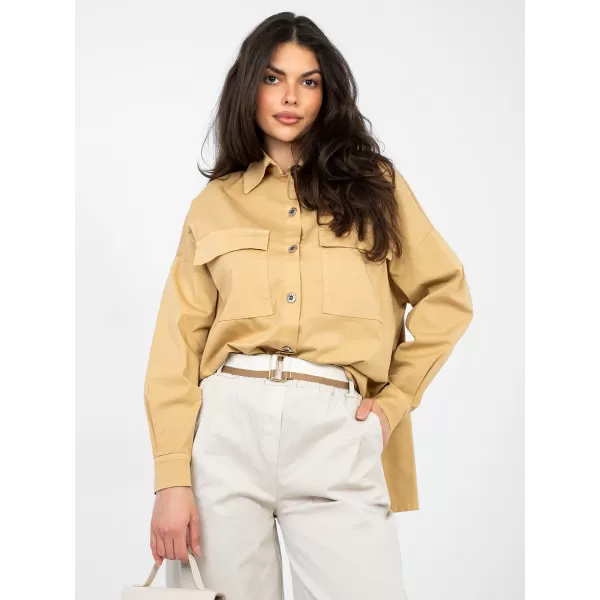  Dámská košile ITALY MODA IT-KS-FL9968.48 CAMEL 