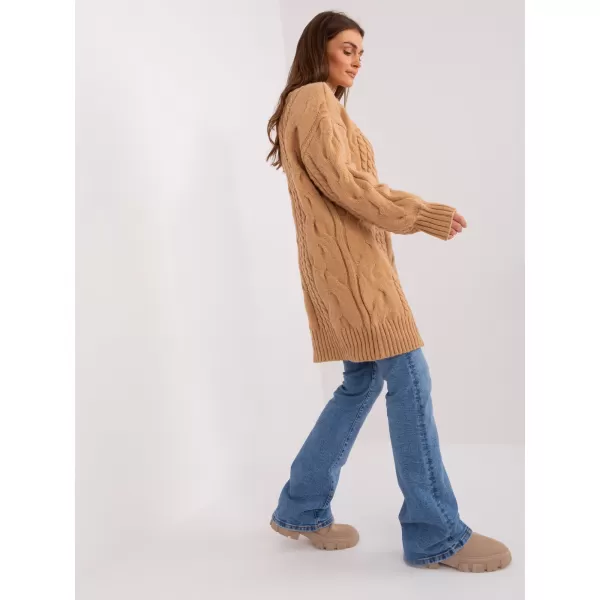  Dámský svetr WOOL FASHION ITALIA AT-SW-2367-1.35P CAMEL 