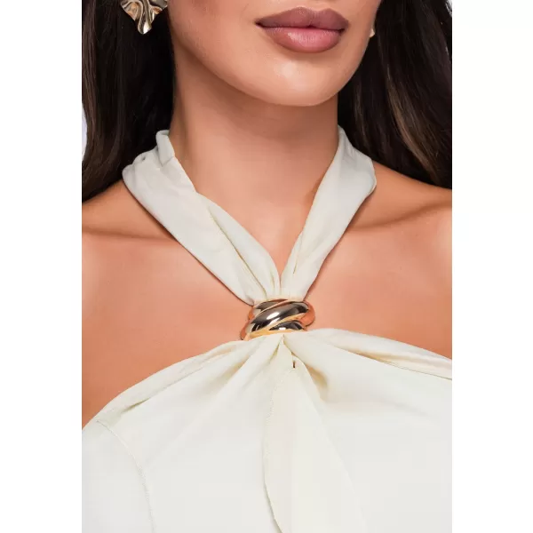  Dámská blůza OMBRE OW-TS-E0077 BEIGE 