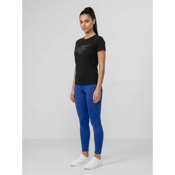  Dámské triko 4F 4FWMM00TTSHF3309 DEEP BLACK 