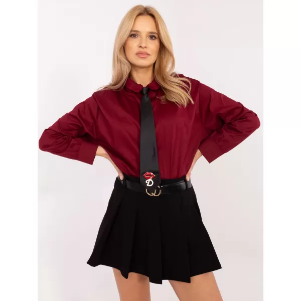 Dámská košile ITALY MODA DHJ-KS-9213-1.77P BURGUNDY 